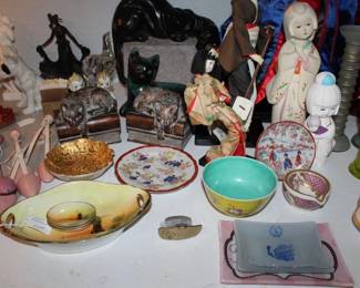 Kyoto / Japanese Unglazed Pottery Dolls Made in Japan (Showa Retro)
