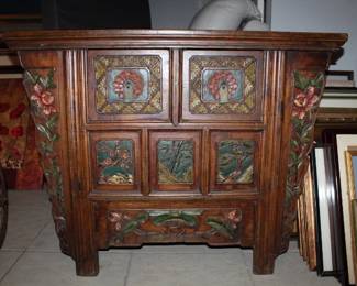 Butterfly Style Storage Chest with Original Patina