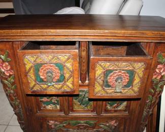 Butterfly Style Storage Chest with Original Patina