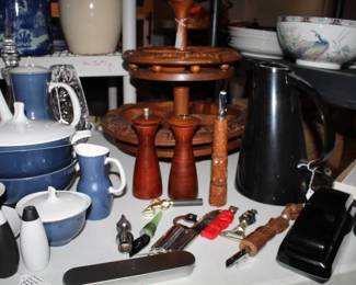 MCM Wooden Salt & Pepper shakers / Vintage 1956 Red Iroquois Indian Head Beer & Ale Bottle Opener Buffalo New York /Vintage Danish Teak Wood Tall Salt Shaker and Pepper Grinder Mill (Cherry wood) 