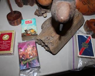 Vintage Chippendales, TWA, The Milwaukee Road, Louisville & Nashville Railroad L & N Train Playing Cards (in excellent condition)