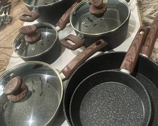 Kitchen Academy Granite Nonstick Cookware Set
