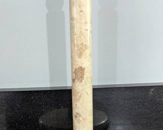 Natural Marble Paper Towel Holder with Spherical Finial
