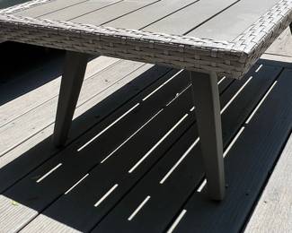Wicker-look Rectangular Coffee Table