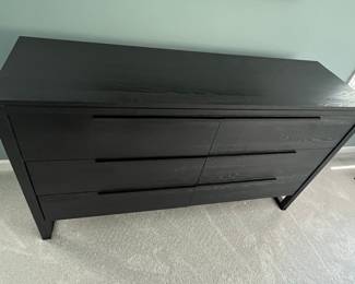 Crate and Barrel 6 Drawer Dresser with slow close drawers (38" H x 20" D x 66" W)