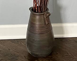 Vintage Philippine Studio Pottery Floor Vase