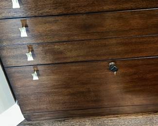Hooker Drawers with Hutch (76"H x 24"D x 30"W)