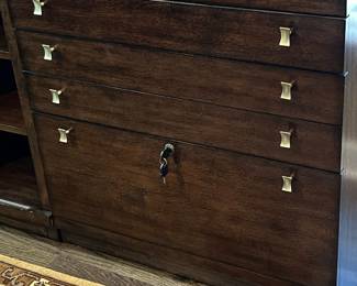 Hooker Furniture Credenza with Hutch (76"H x 24"D x 30"W)