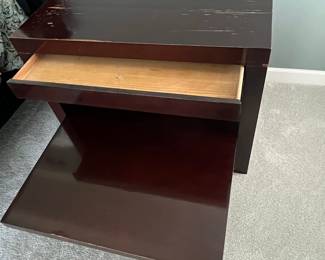 Nightstand with Drawer and Pull-Out Shelf from Merchandise Mart (2)