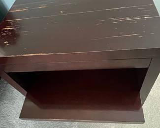Nightstand with Drawer and Pull-Out Shelf from Merchandise Mart (2)