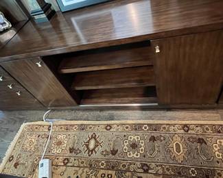 Hooker Media Console with Sliding Doors (30"H x 24" D x 60" W)