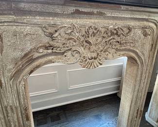 French Louis XV Style Fireplace Mantel (35" H x 20" D x 63.5" W)