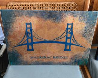 "A State of Copper" Artwork- Mackinac Bridge