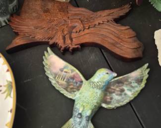 Wall Art, Hummingbird, Wood Eagle