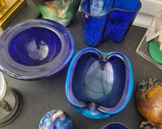 Blue Glass items