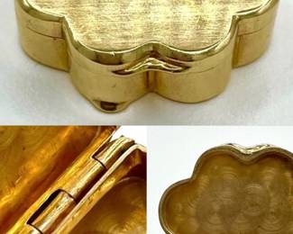 14K CARTIER PILL BOX 1930s