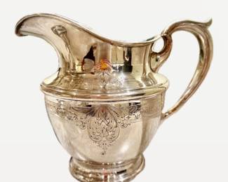 Large Sterling water pitcher