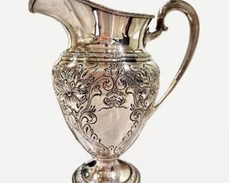 Large Sterling water pitcher