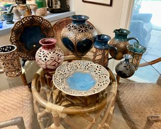 Collection of pottery by local artist Susan Freeman