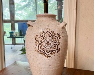 Pair of 1960s pottery jug lamps