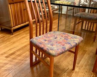 Set of 8 Danish modern dining chairs by Schou Andersen