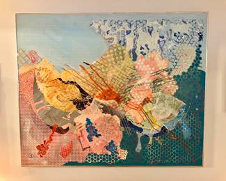 Sallie Whistler Marcucci abstract oil on canvas - 1984