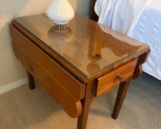 Set of 2 handmade drop leaf tables
