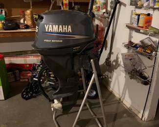 Huge Yamaha Four Stroke boat engine