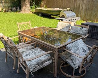 Beautiful outdoor dining set with cushions