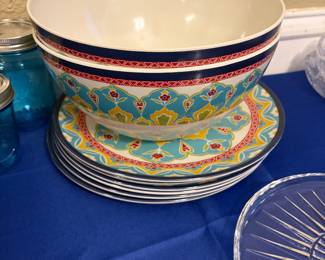 Fun dishes with matching bowl