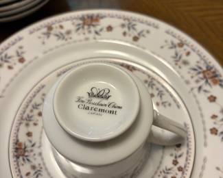 Fine porcelain China Made in Japan the “Claremont” design