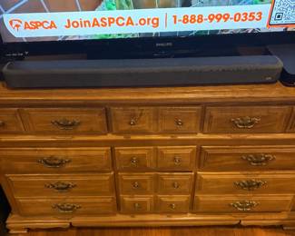 Great piece of furniture currently being used as a TV stand