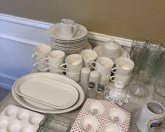 Simple but pretty white dishes