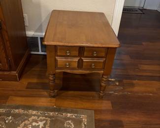 Cute early American style end table or even bedside table