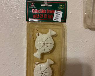 More of the gold trimmed ornaments