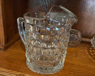 Fancy clear pitcher