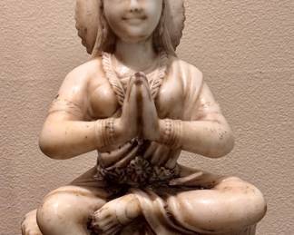 Laxmi in white marble old