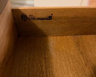 Vintage King Bedroom Set Drawer with iconic Thomasville Stamp