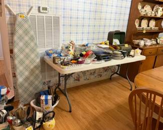 All kinds of items waiting on you; 1930-40's solid wood hutch