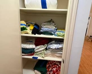 More bed linens and table linens