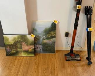 Art, shark vac and door stops for safety