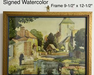 European Town Watercolor