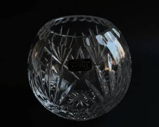 Cut Crystal Rose Bowl