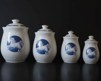 Unicorn Ceramic Canister Set