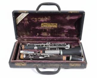 Vintage Wood Clarinet with Case
