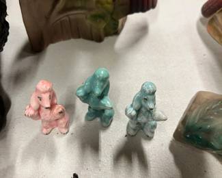 Ceramic Poodle Figurines
