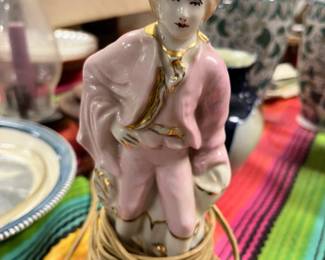 Figural Porcelain Lamp Base