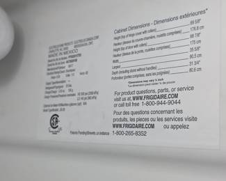Frigidaire SidebySide Refrigerator third image