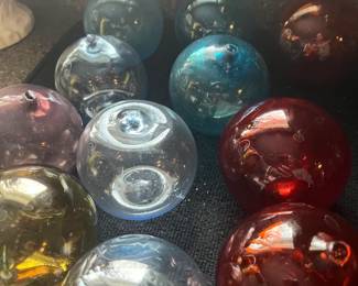 Red Glass Orbs