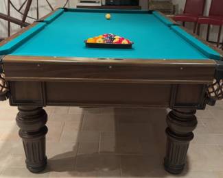 8ft Brunswick Revere Slate Pool Table – Made in USA